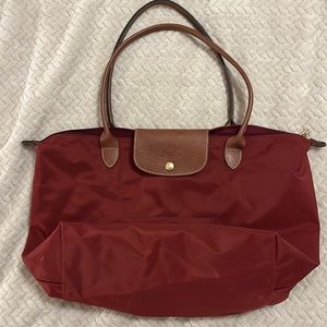 LONGCHAMP Le Pliage Large Nylon Tote Wine Red